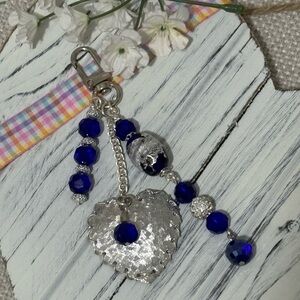 👜 🗝️ Chic Silver Heart Bag Charm